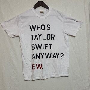 Comfort Colors Taylor Swift Glitter Cotton Shirt. Size Medium
